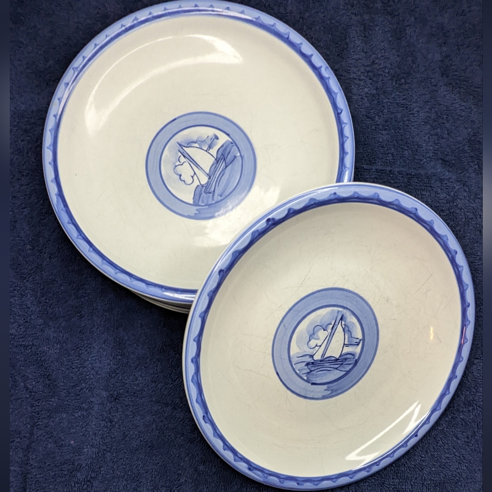 Folkcraft discontinued sailway small plates